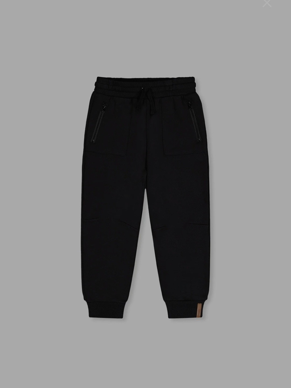 American Eagle Outfitters Kids Black Jogger Sweatpants with Zipper Pockets